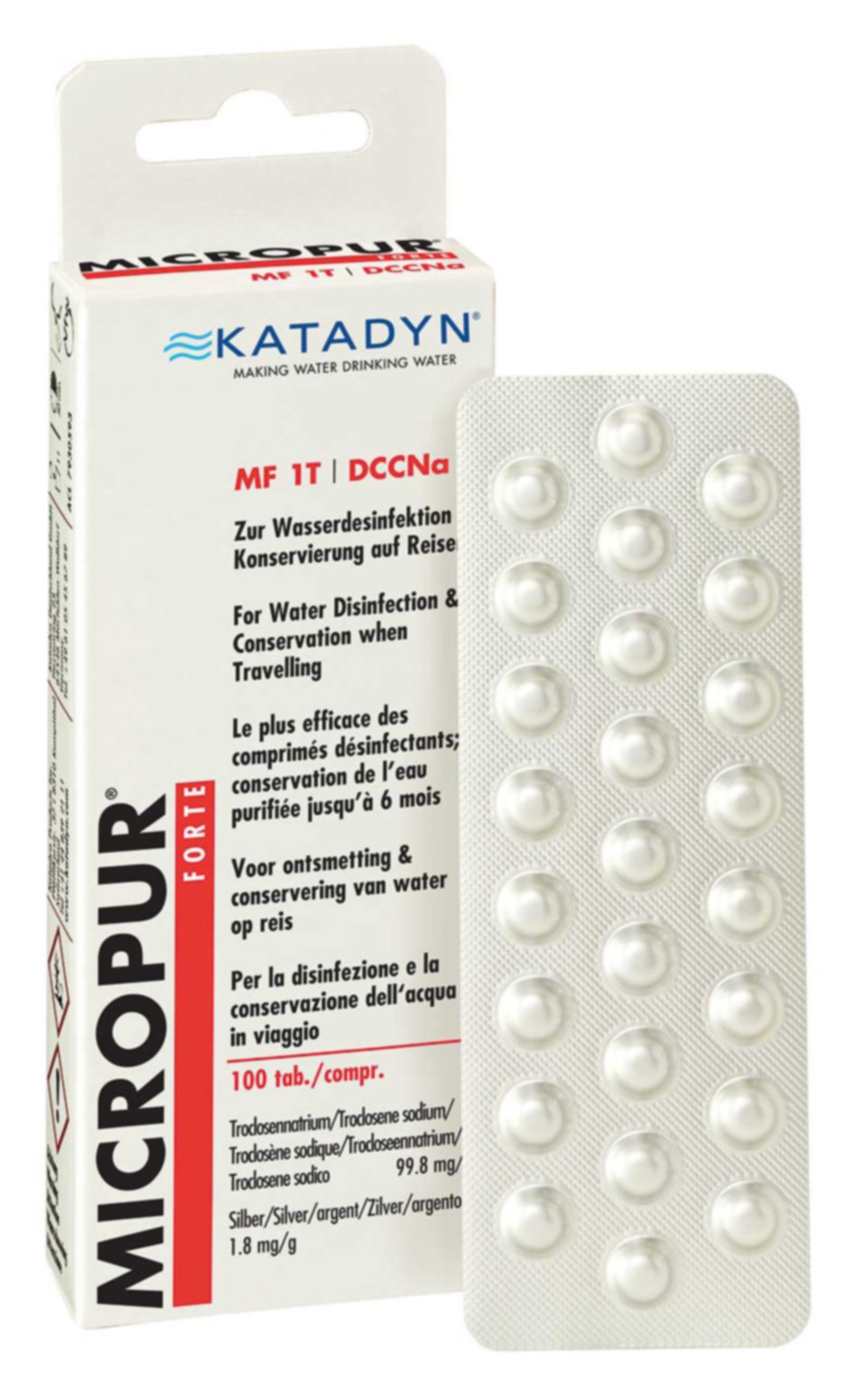 Micropur Forte MF 1T – Wasserentkeimung (100 Tabl.)