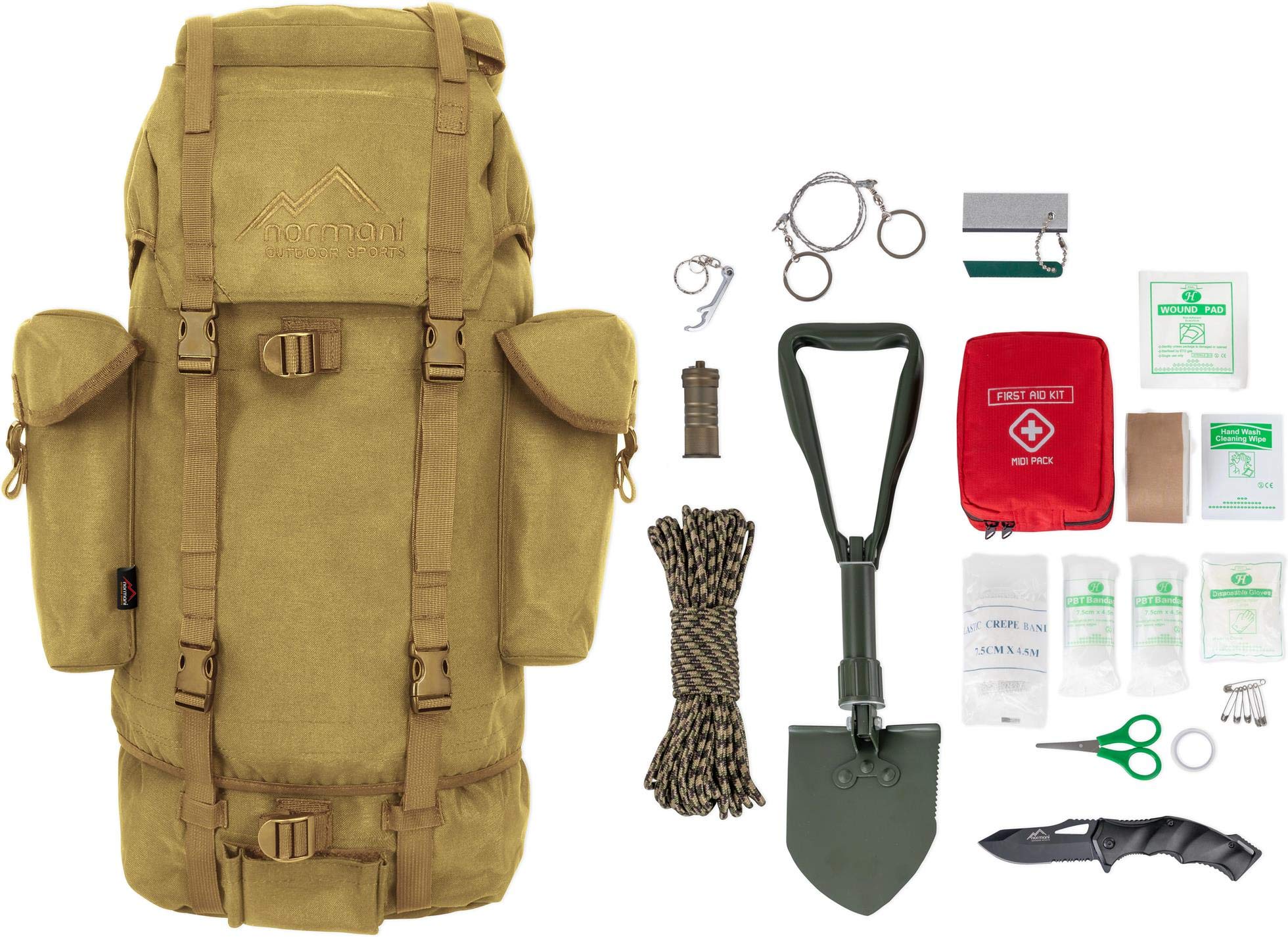 BW-Kampfrucksack – Survival-Notfallset (19-tlg.)