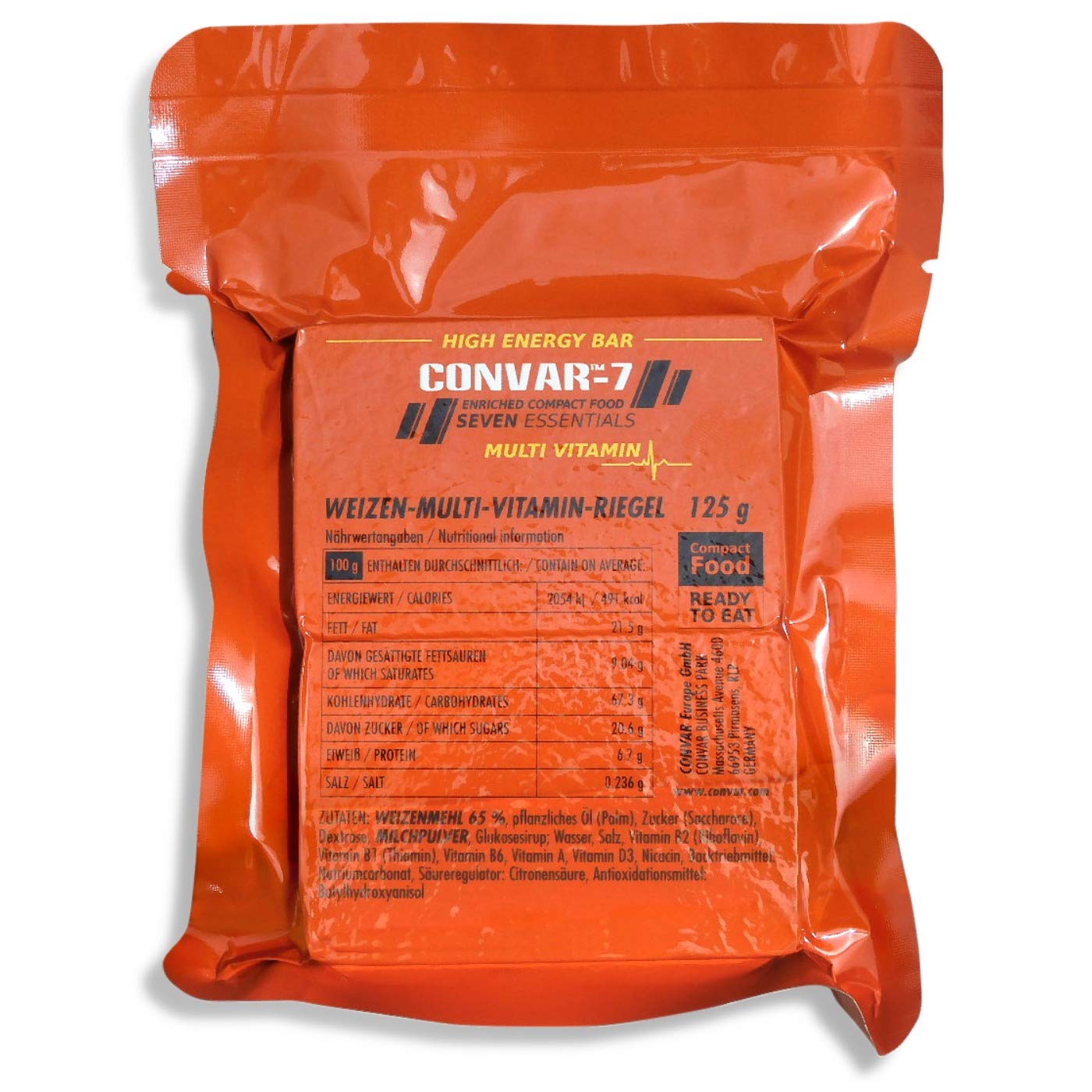 Convar-7 High Energy Bar (125 g)