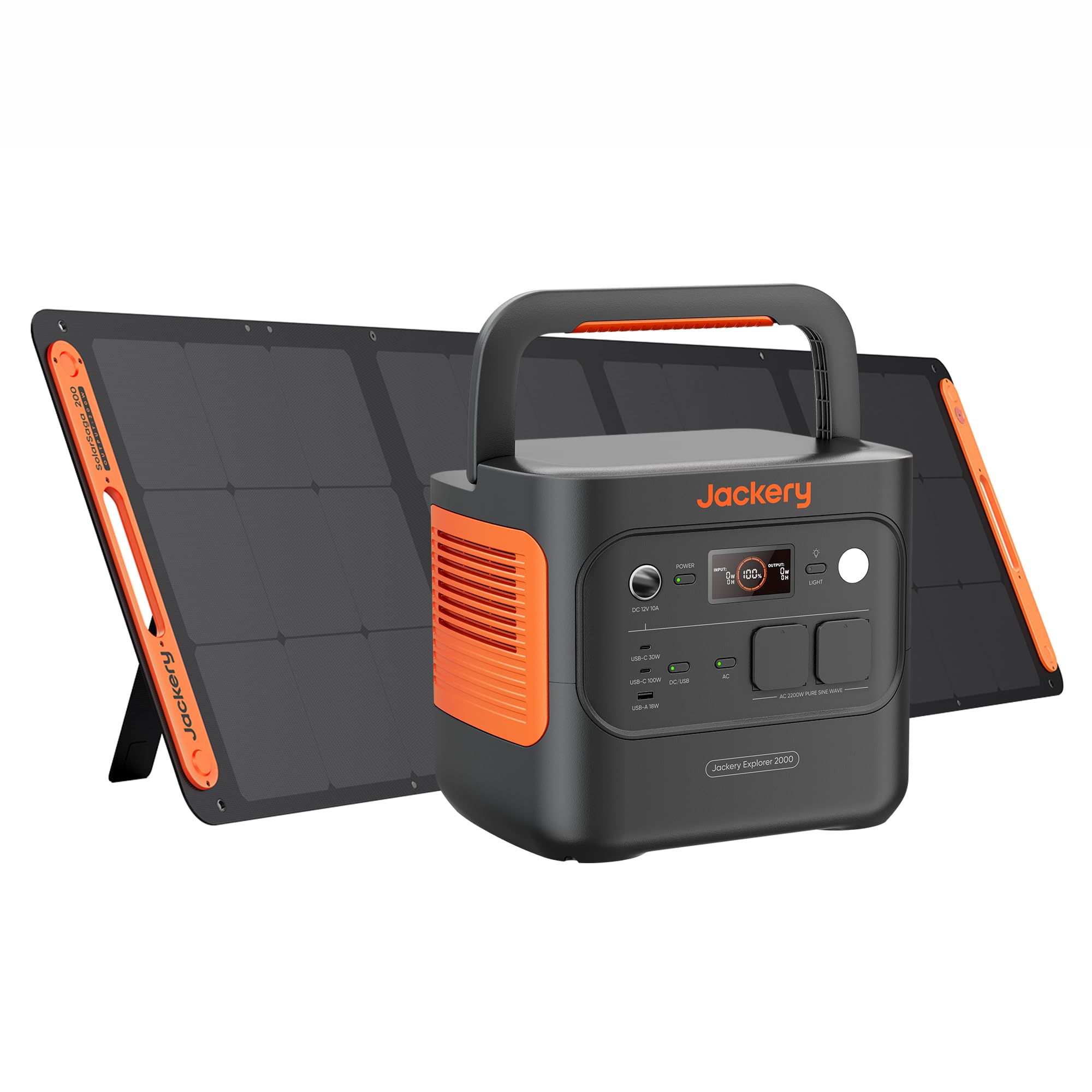 Jackery Explorer 2000 v2 mit 200-W-Solarpanel