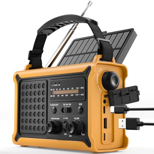 ROCAM Kurbelradio mit 12000-mAh-Akku (UKW/MW)