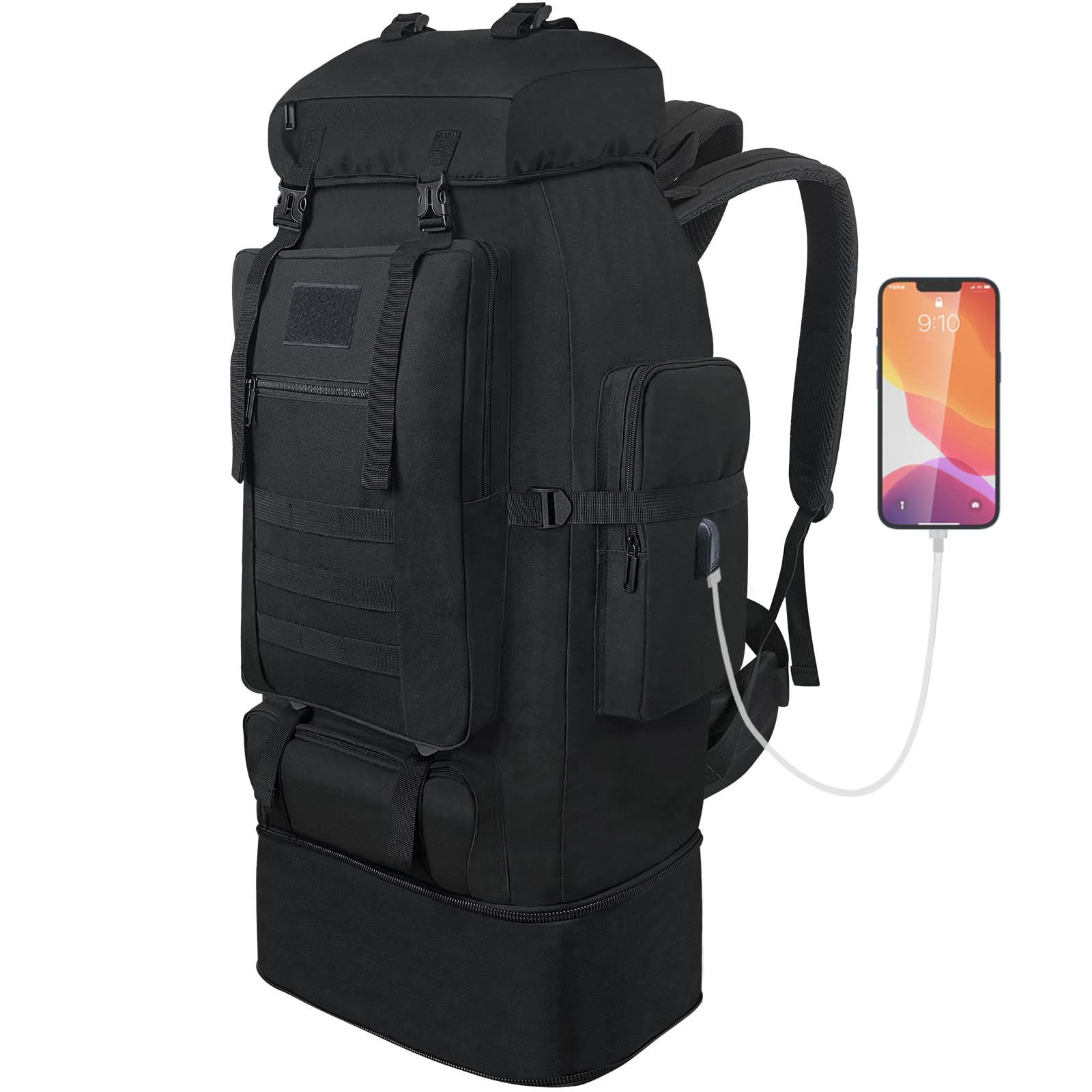 Wanderrucksack 100 L – erweiterbar